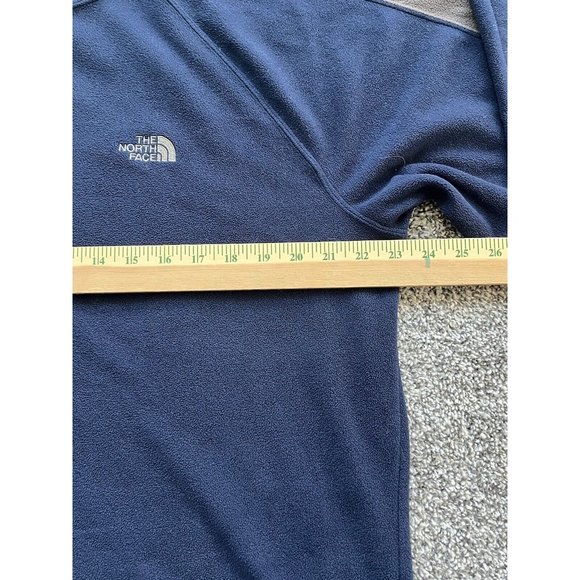 The North Face Men’s‎ Fleece Blue Shirt Large Long Sleeve Soft L - Picture 6 of 11